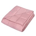 thumbnail image 4 of Gymax 10 lbs 41'' x 60'' Cooling Weighted Blanket Luxury Cooler Version Pink, 4 of 8