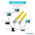thumbnail image 5 of CableWholesale.com - Patch cable - RJ-45 (M) to RJ-45 (M) - 1 ft - UTP - CAT 5e - stranded - yellow, 5 of 5