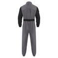thumbnail image 4 of Aislor Salopette pour Homme Mécanicien Halloween Pilote de Course Pompier Cosplay Combinaison Fermeture Éclair devant Combinaisons Gris TG, 4 of 4