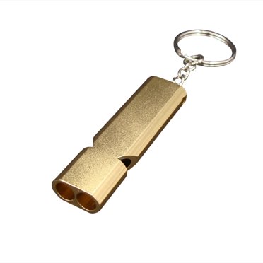 Sifflet à Double Tube en Aluminium, Décibel Élevé pour l'Extérieur; Sifflet à Double Tube; Sifflet d'Urgence de Sauvetage