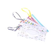 PENGXIANG 6PCS Clutch and Clean Wipes Carrying Case Eco-friendly Wet Wipes Bag Clamshell Cosmetic Pouch Easy-carry Snap-strap Wipes Container