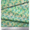 thumbnail image 2 of Soimoi Blue Cotton Voile Fabric Floral Decor Fabric Printed BTY 42 Inch Wide, 2 of 3