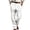 White, variant on HOZADOIE Black Dress Pants for Men Hidden Expandable Waistband Solid Color Minimalist Pleated Front Straight Leg Dress Pants Soft Casual Pants Lightweight Long Trousers with Pockets