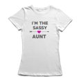 thumbnail image 1 of Je Suis la Tante Impertinente T-shirt Blanc à Motif pour Femme, 1 of 1