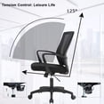 thumbnail image 3 of BestOffice Chaise de Bureau Ergonomique – Hauteur Réglable, Pivotante, Capacité de 250 Lb, Gestionnaire Noire, 3 of 8