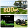 thumbnail image 3 of Mammotion YUKA Mini 600H Robot Lawn Mower,Reception 0.15 Max 0.3 Acre Coverage, Auto Mapping, With 4G,AI Obstacle Avoidance, Dual Cutting Discs,APP Control,Multi-Zone Management, 3 of 5