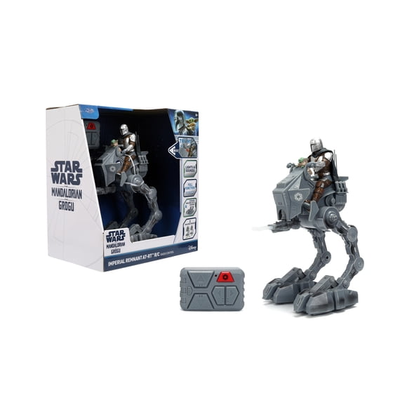 Marcheur AT-RT télécommandé Star Wars Imperial Remnant avec Mandalorien et Grogu, jouet de 33 cm avec sons et lumières, par Jada Toys (Exclusivité Walmart)