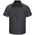thumbnail image 1 of Red Kap Chemise de Performance à Manches Courtes pour Hommes, Charbon avec Maille Noire, 2X-Large, 1 of 4