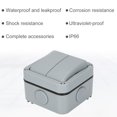 thumbnail image 4 of tredstone Outdoor Waterproof Switch Garden Swimming Pool Anti Rainstorm Splash -Proof Wall Light Switch 2 Open, 4 of 6
