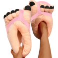 thumbnail image 3 of Kcodviy Cartoon Detail Novelty Slippers Heart Slippers for Women for Women and Men Womens Slippers Memory Foam Warm Soft Home Slippers for Women Open Toe indoor, 3 of 7