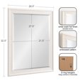 thumbnail image 2 of Kate and Laurel Alysia Decorative Frame Rectangle Wall Mirror, 26.5x32.5 White, 2 of 8