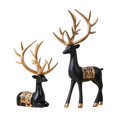 thumbnail image 1 of Décorations de Noël pour la Maison 2 Pcs Rennes en Résine Sculptures Suspendues Accent pour Meuble Télé, 1 of 9
