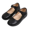 thumbnail image 1 of MIASHUI Chaussures Mary Jane d'Uniforme Scolaire pour Filles, Confortables, Bout Rond, Ballerines Habillées, Gris, 9-10 Ans, 1 of 8