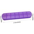 thumbnail image 3 of TopLLC Boîte Hebdomadaire Portable à 7 Compartiments Longue Bande Boîte de Rangement Compartimentée Jours Boîte à Couvercle Indépendante Compartiment de Rangement, 3 of 6