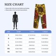 thumbnail image 4 of Kdxio Sunflower Print Mens Pajama Pants Set Sleep & Lounge Pants, PJ Bottoms with Pockets and Button Fly-Large, 4 of 6