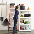 thumbnail image 4 of Gracious Living 4 Shelf Adjustable Height Storage Unit, White (2 Pack), 4 of 12