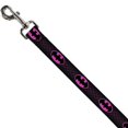 thumbnail image 3 of Dog Leash Batman Shield Chainlink Black Hot Pink 6 Feet Long 0.5 Inch Wide, 3 of 3