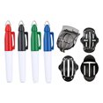 thumbnail image 2 of LJNYFDC Golf Accessories 1 Set Golf Ball Marker with Line Pens High Precision Golf Ball Stencil Alignment Tool Kit for Golf Accessories, 2 of 5
