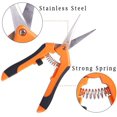 thumbnail image 2 of Garden Pruning Shears, Professional Gardening Scissors, High Point Precision Pruning Shears, Stainless Steel Straight Blade Pruning Shears, Hand for Bonsai, Spring Handles, 2 of 2