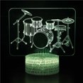 thumbnail image 1 of EGNMCR Veilleuses Instrument de Musique Veilleuse DEL Colorée Télécommande 16 Couleurs Lampe de Bureau Veilleuse, 1 of 2