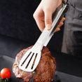thumbnail image 2 of Food Tong Non-stick Easy to Clean Stainless Steel Long Handle Cooking Clamp Kitchen Tools, 2 of 7