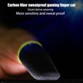 thumbnail image 3 of 2 Pcs Gaming Controller Gloves Touch Screen Elastic Sleeves Breathable Fingertips Cover Accessory for Computer Laptop Black Yellow, 3 of 8