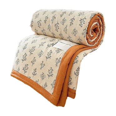 Summer Cooling Air Conditioner Quilt 200X150Cm Washable Double Layer Polyester Lightweight Breathable Comforter for Warm Weather