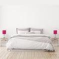 thumbnail image 3 of LimeLights Brushed Steel Stick Lamp with Charging Outlet and Fabric Shade 2 Pack Set, 3 of 9
