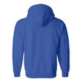 thumbnail image 2 of Gildan Mens Heavy Blend Full Zip Hooded Sweatshirt, L, Royal, 2 of 2