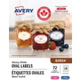 thumbnail image 1 of Glossy White Oval Labels, 1½" x 2½", Permanent Adhesive, for Laser and Inkjet Printers - 82804, 1 of 6