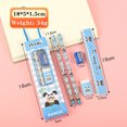 thumbnail image 4 of TopLLC 5 Pcs Stationery Set for Primary School Students, Kawaii Animals Design Including 2 Pcs Pencil Sharpener Eraser and Ruler, Draw and Sketch Pencil Kit Back to School Supplies Gifts for Kids, 4 of 9