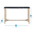 thumbnail image 5 of Steve Silver Daxton Black Faux Marble Sofa Table, 5 of 5