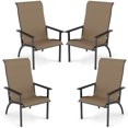 thumbnail image 2 of Costway 4PCS Adirondack Chair with 400 lbs Weight Capacity High Back and Metal Frame, 2 of 9