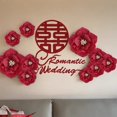 thumbnail image 4 of Festive Decoration Pleated flowers Background Three-dimensional paper flowers, 4 of 10