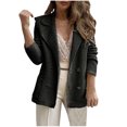thumbnail image 1 of Timegard Womens Cardigans Lapel Neck Long Sleeve Open Front Button Soft Outwear Fall Casual Slim Top, 1 of 6