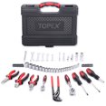 thumbnail image 2 of TOPEX 65-Piece Household Hand Tool Set Home Auto Repair Kit, 2 of 12