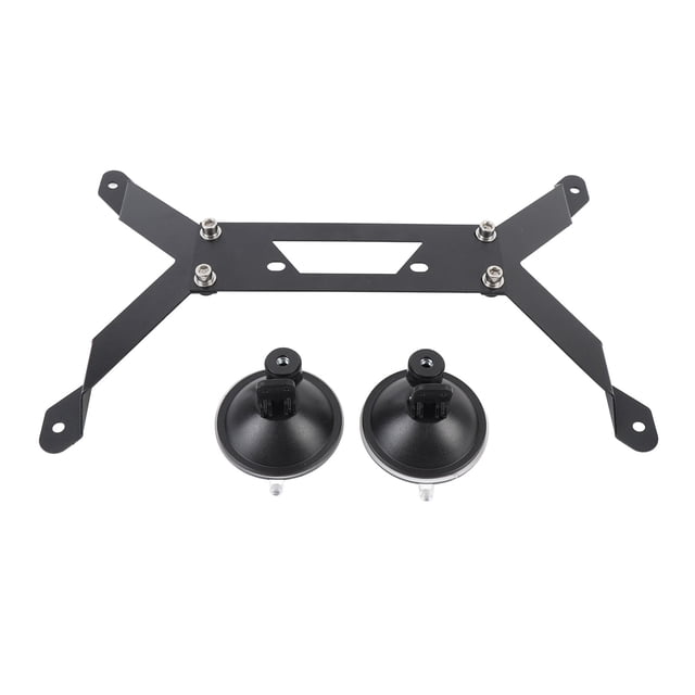 Rectangular Satellite Car Mount Base, Space Saving Seamless Fit Strong Adsorption Small Rectangular Satellite Car Roof Mount with Suction Cup for Boat
