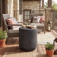 thumbnail image 2 of HOMCOM 17" Round Side Table for Indoor and Outdoor, Charcoal Grey, 2 of 10