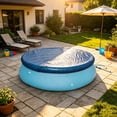 thumbnail image 4 of Bâche Ronde Imperméable pour Piscine hors Terre Gonflable avec Cordons de Serrage, Protection Extérieure Résistante aux Intempéries, 72,05 Po, 4 of 6