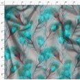 thumbnail image 4 of Soimoi Cotton Poplin Fabric Peacock Feather Decor Fabric Printed Yard 42 Inch Wide, 4 of 4