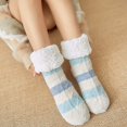 thumbnail image 3 of Womens Winter Stripe Super Soft Warm Cozy Fuzzy Fleece-lined Sock, 3 of 9