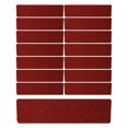 thumbnail image 3 of DOLITY 15 Pieces Non Skid Rug Stair Mats Stairs Step Treads Indoor Stair Runners Red, 3 of 9