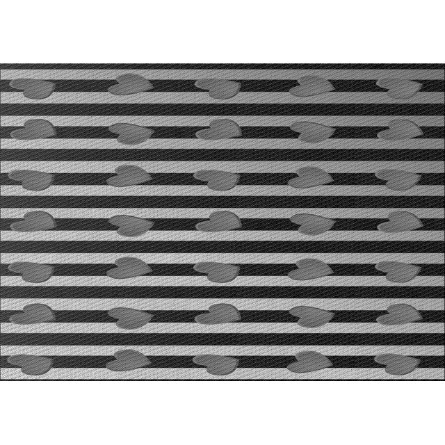 Ahgly Tapis Rectangulaire Lavable en Machine Intérieur Transitionnel Gris Foncé, 2 Pieds x 3 Pieds