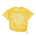 thumbnail image 3 of Birdeem Femmes Filles Grande Taille T-Shirts Imprimés Manches Courtes Col Rond T-Shirt Blouse Hauts, 3 of 7