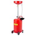 thumbnail image 1 of Réservoir d'Évacuation d'Huile Usée Portable à Air – Capacité de 20 Gallons, Hauteur d'Entonnoir Réglable (38-65 Pouces), Roues Pivotantes à 360°, Valve de Régulation de Pression, Boîte à Outils et Gants, 1 of 7