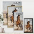 thumbnail image 4 of Designart Painting Of A Horse In The Race FLOAT FRAME WALL ART, 4 of 4