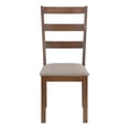 thumbnail image 4 of Monarch Specialties Dining Chair, Set Of 2, Side, Upholstered, Kitchen, Dining Room, Fabric, Wood Legs, Brown, Beige, Transitional, 4 of 9