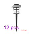 thumbnail image 1 of 12PCS Ground Lamp Solar Power Square Garden Lamp Outdoor LED Night Light for Path Walkway, Colorful Light, 1 of 9