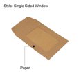 thumbnail image 4 of Unique Bargains 3'' Clear Single Sided Mailing Photos Full Face Window Envelopes, Brown 10 Pack, 4 of 5