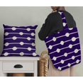 thumbnail image 5 of Soimoi Purple Rayon Crepe Fabric Dot & Stripe Print Fabric by Yard 46 Inch Wide, 5 of 5